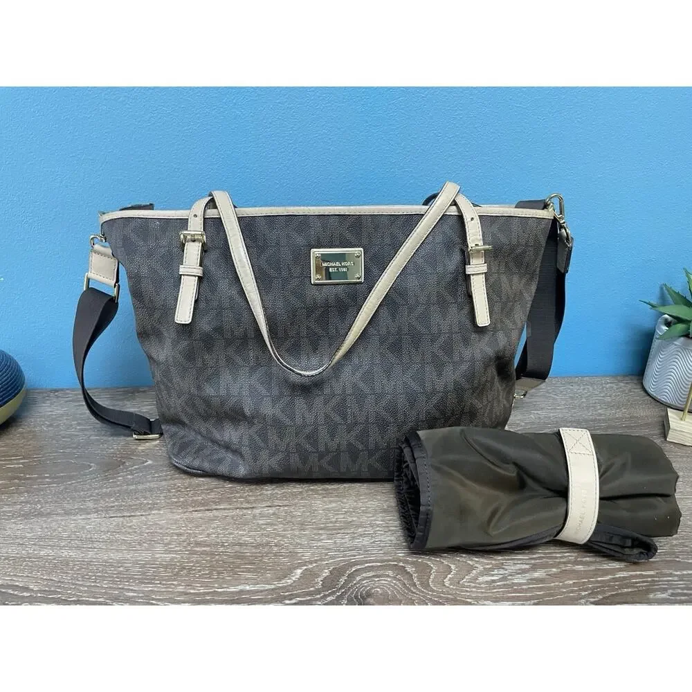 Michael Kors Diaper Bag with changing pad and shoulder strap